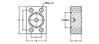 SAE J518 / ISO 6162, O-Ring, Blind, In-Line Flanges - 2