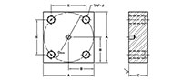 ISO 6164, Flat Face, Blind, In-Line Flanges - 3