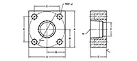 ISO 6164, Flat Face, NPTF, In-Line Flanges - 2