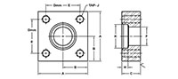 JIS B 2291 210k SH, Flat Face, SW-Pipe, In-Line Flange - 2