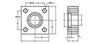 JIS B 2291 210k, Flat Face, SW-Pipe, In-Line Flanges - 2