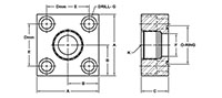 JIS B 2291 210k, O-Ring, SAE (ORB), In-Line Flanges - 2