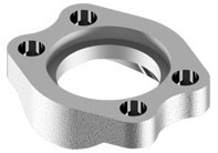 SAE J518 / ISO 6162, Clamp (Collar), In-Line, Clearance Bolt Holes Flanges - 3