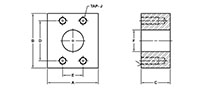 SAE J518 / ISO 6162, Flat Face, RA, In-Line Flanges - 2