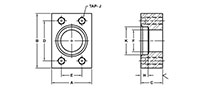 SAE J518 / ISO 6162, Flat Face, SW-Pipe, In-Line Flanges - 2