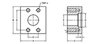 SAE J518 / ISO 6162, Flat Face, RA/SW-Pipe, In-Line Flanges - 3