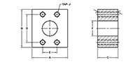 SAE J518 / ISO 6162, Flat / Flat Face, CB, In-Line Flanges - 2