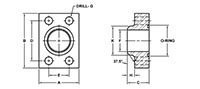 SAE J518 / ISO 6162, O-Ring, BW-160 Pipe, In-Line Flanges - 2