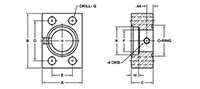 SAE J518 / ISO 6162, O-Ring, SW-Pipe, In-Line, GP#4 ORB Flanges - 2