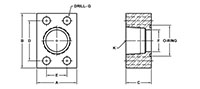 SAE J518 / ISO 6162, O-Ring, BSPT, In-Line Flanges - 2