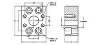 SAE J518 C61 / ISO 6162-1 x SAE J518 C62 / ISO 6162-2, O-Ring, In-Line Flanges - 2