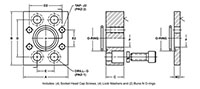 SAE J518 C61 / ISO 6162-1 x SAE J518 C62 / ISO 6162-2, O-Ring, In-Line Flange - 2