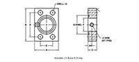 SAE J518 / ISO 6162, O-Ring / Flat Face, GP Adapter, In-Line, GP#4 ORB Flanges - 2