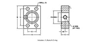 SAE J518 / ISO 6162, O-Ring / Flat Face, GP Adapter, In-Line, GP#6 ORB Flanges - 2