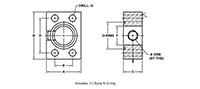 SAE J518 / ISO 6162, O-Ring / Flat Face, GP Adapter, In-Line, GP#8 ORB Flanges - 2