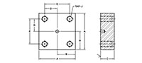 Main Square, Flat Face, Blind, In-Line Flanges - 2