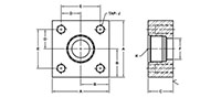 Main Square, Flat Face, SAE (ORB), In-Line Flanges - 2