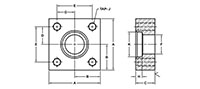 Main Square, Flat Face, SW-Pipe, In-Line Flanges - 2