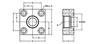 Main Square, O-Ring, SAE (ORB), In-Line Flanges - 2