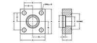 Main Square, O-Ring, SW-Pipe, In-Line Flanges - 2