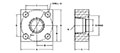 ISO 6164, O-Ring, NPTF, In-Line Flanges - 2