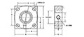 ISO 6164, O-Ring / Flat Face, GP Adapter, In-Line, GP#4 ORB Flanges - 2