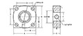 ISO 6164, O-Ring / Flat Face, GP Adapter, In-Line, GP1/4 NPTF Flanges - 2