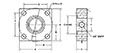 ISO 6164, O-Ring / Flat Face, GP Adapter, In-Line, GP3/8 BSPP Flanges - 2