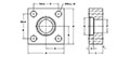 JIS B 2291 210k SH, Flat Face, SW-Pipe, In-Line, Clearance Bolt Holes Flange - 2