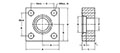 JIS B 2291 210k, Flat Face, SW-Pipe, In-Line, Clearance Bolt Holes Flanges - 2