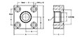 JIS B 2291 210k, O-Ring, SAE (ORB), In-Line Flanges - 2