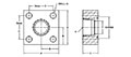 JIS B 2291 210k, O-Ring, NPTF, In-Line Flanges - 2