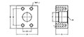 SAE J518 C61 / ISO 6162-1, Flat Face, BSPP, In-Line Flange - 2