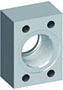 SAE J518 / ISO 6162, Flat Face, BSPP, In-Line Flanges