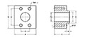 SAE J518 C61 / ISO 6162-1, Flat Face, BW-160 Pipe, In-Line Flange - 2