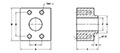 SAE J518 C61 / ISO 6162-1, Flat Face, BW-XXS Pipe, In-Line Flange - 2