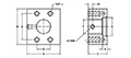 SAE J518 C61 / ISO 6162-1, Flat Face, SW-Pipe, In-Line, GP#4 ORB Flange - 2