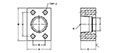 SAE J518 / ISO 6162, Flat Face, BSPT, In-Line Flanges - 2