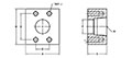 SAE J518 / ISO 6162, Flat Face, BSPT, In-Line Flanges - 3