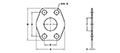 SAE J518 / ISO 6162, Flat Face, CP, In-Line, 1/16 Inch (in) Thickness Flanges - 2