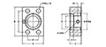 SAE J518 / ISO 6162, O-Ring, SW-Pipe, In-Line, GP#4 ORB Flanges - 2