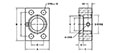 SAE J518 / ISO 6162, O-Ring, SW-Pipe, In-Line, GP#6 ORB Flanges - 2