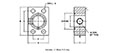 SAE J518 / ISO 6162, O-Ring / Flat Face, GP Adapter, In-Line, GP#8 ORB Flanges - 2