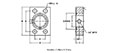 SAE J518 / ISO 6162, O-Ring / Flat Face, GP Adapter, In-Line, GP1/4 NPTF Flanges - 2