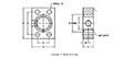 SAE J518 / ISO 6162, O-Ring / Flat Face, GP Adapter, In-Line, GP3/8 NPTF Flanges - 2