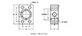 SAE J518 / ISO 6162, O-Ring / Flat Face, GP Adapter, In-Line, GP1/2 NPTF Flanges - 2