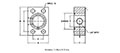 SAE J518 / ISO 6162, O-Ring / Flat Face, GP Adapter, In-Line, GP3/4 NPTF Flanges - 2