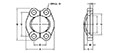 SAE J518 / ISO 6162, Split Clamp, In-Line Flanges - 2