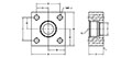 Main Square, Flat Face, SAE (ORB), In-Line Flanges - 2