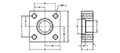 Main Square, Flat Face, SW-Pipe, In-Line Flanges - 2